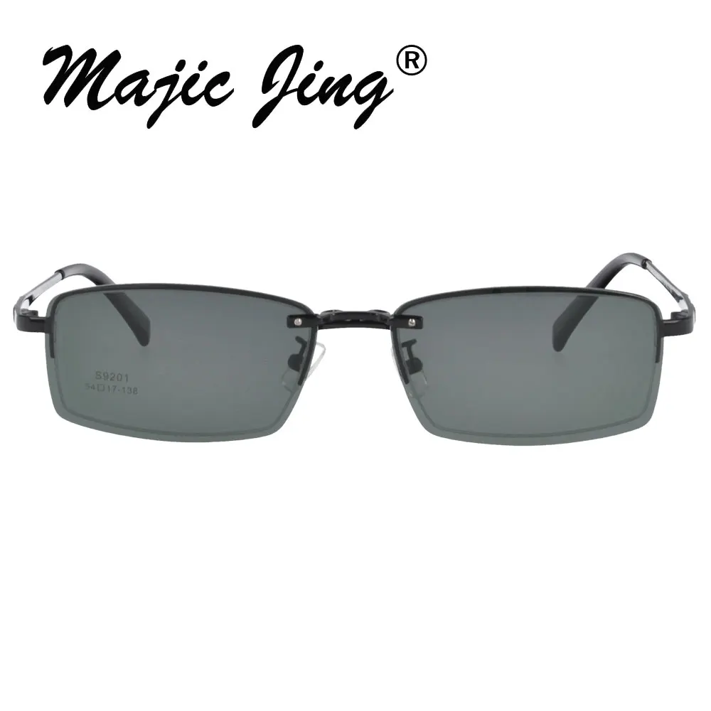 Металлические Очки Magic Jing мужские Оптические очки с магнитной оправой зажим на