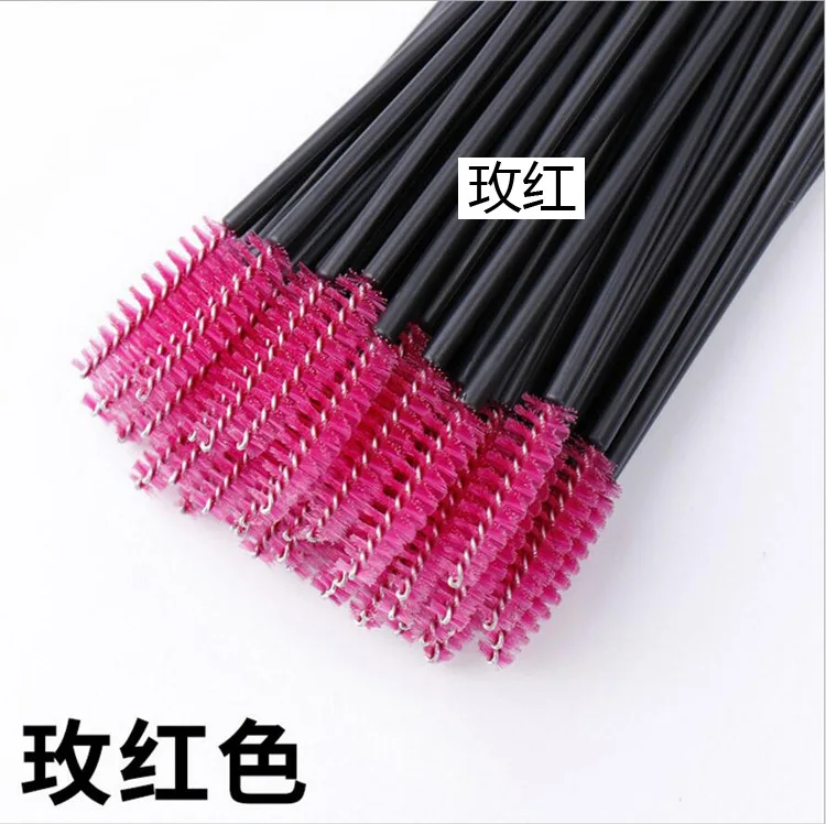 50 шт. Цветные Одноразовые кисти для туши ресниц|makeup accessories|mascara wandseyebrow comb brush |