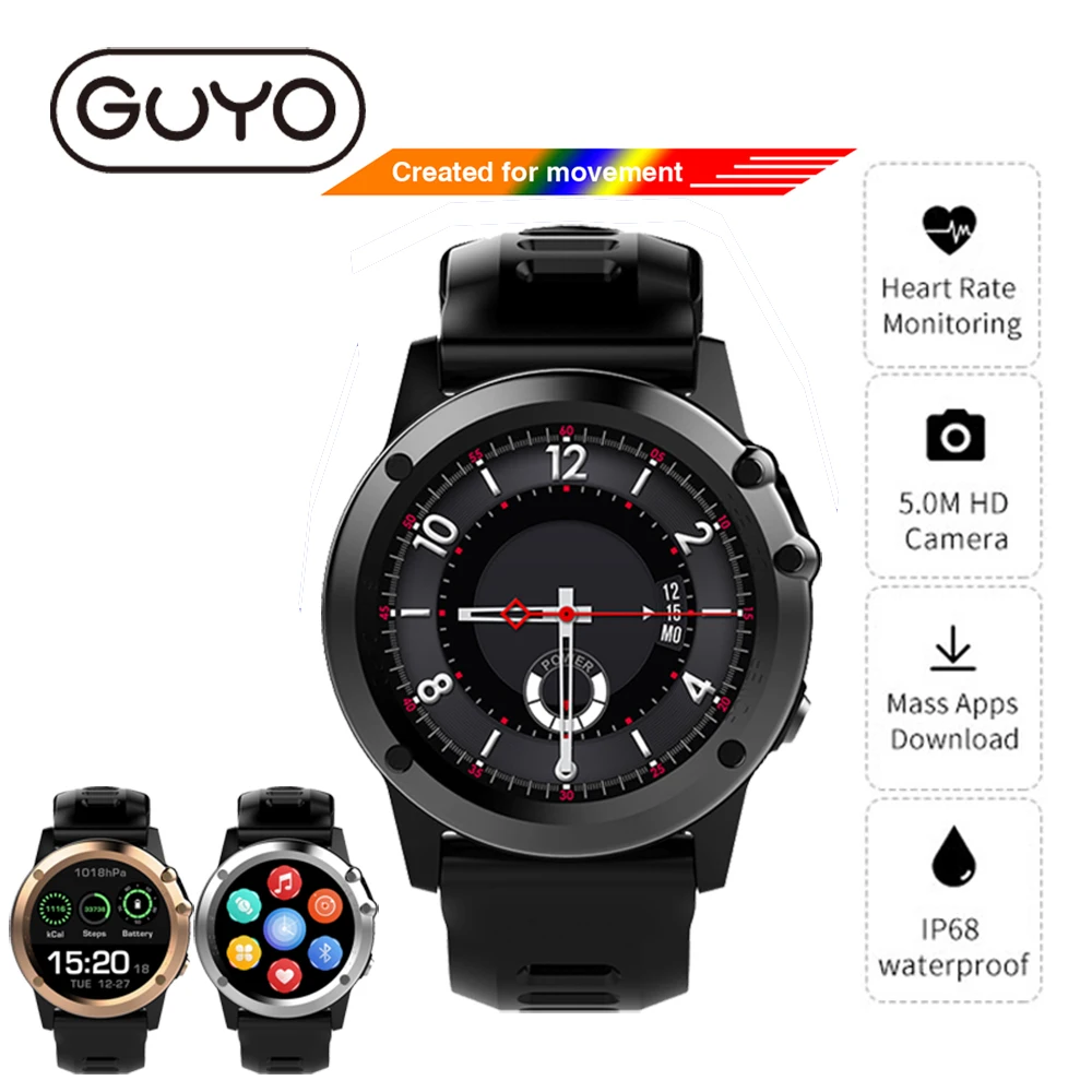 H1 GPS Смарт часы IOS Android Телефонный звонок IP68 Водонепроницаемый SmartWatch Bluetooth SIM TF