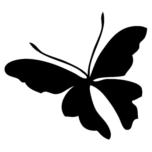 14x25 см милые животные бабочки Виниловые художественные наклейки на окна автомобиля наклейки на кузов съемные водонепроницаемые наклейки L106