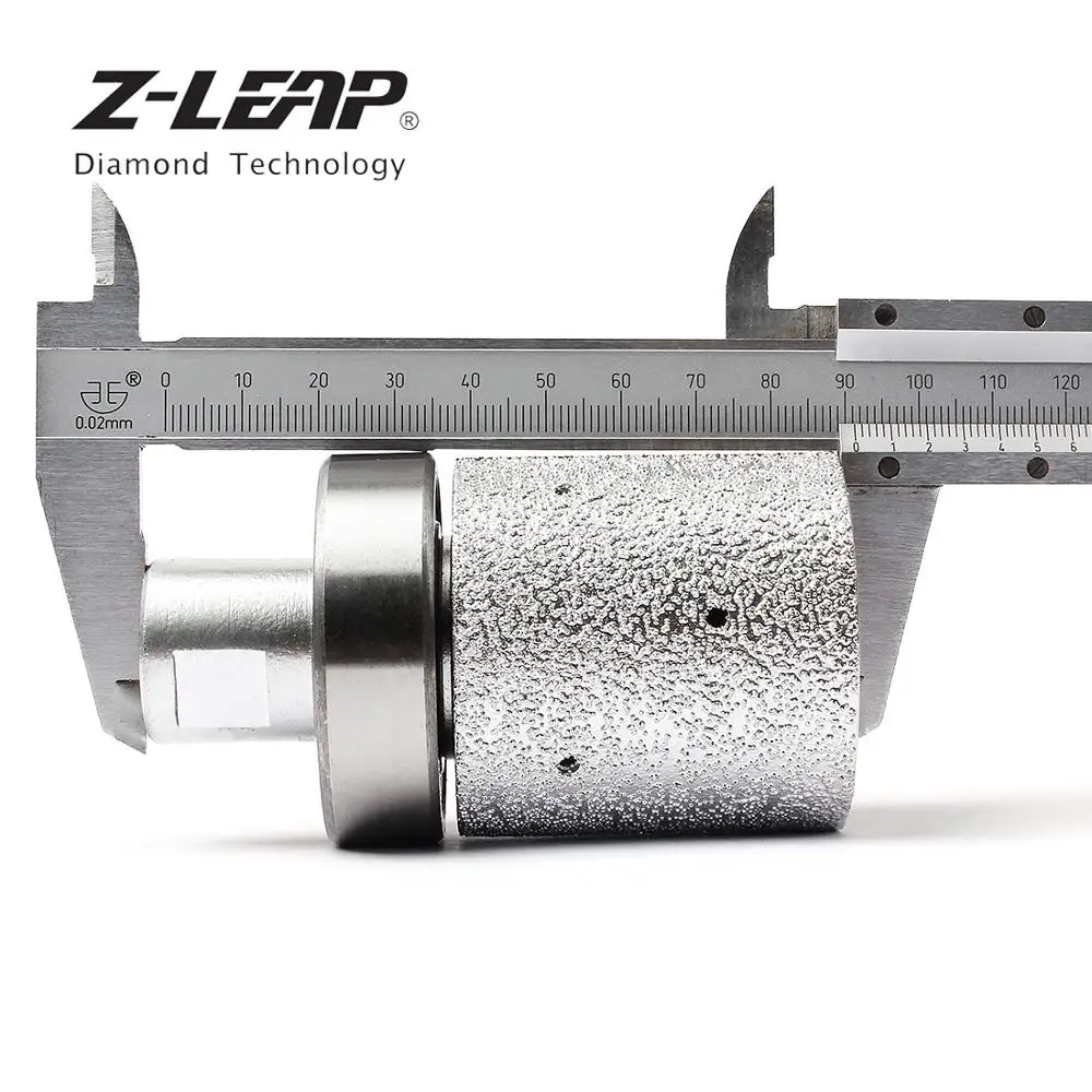 

Z-LEAP 2" Diamond Drum Wheel Vacuum Brazed Polishing Granite Marble Stone Sink Hole Edge Abrasive Tool With 5/8-11 Or M14 Thread