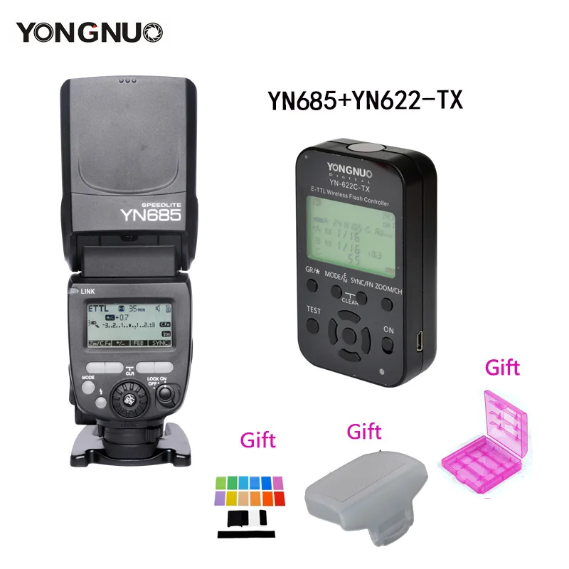 Беспроводная вспышка YONGNUO Speedlite YN685 HSS TTL встроенный ресивер + контроллер