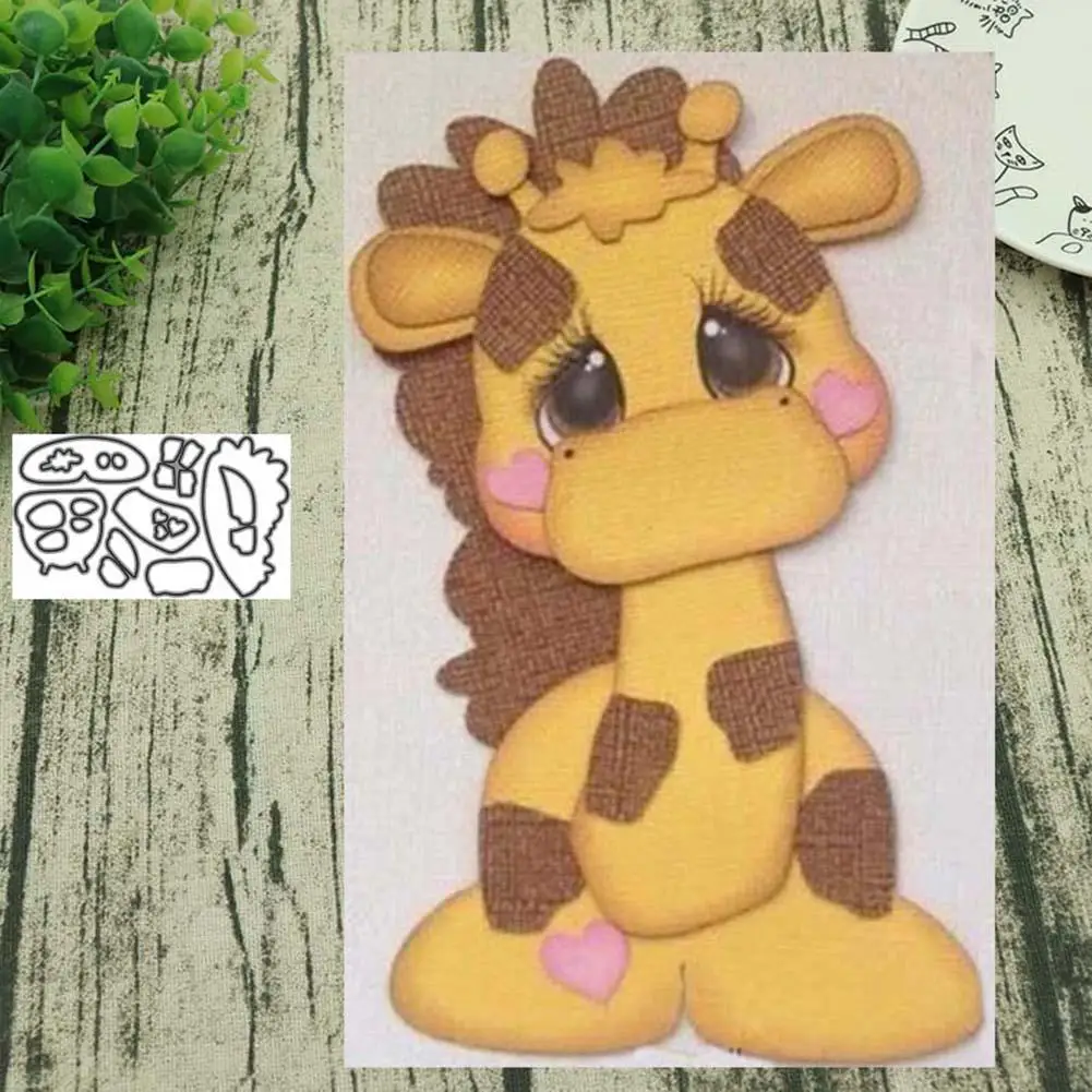 

Giraffe Metal Cutting Dies DIY Scrapbooking Emboss Paper Cards Album Photo Craft