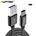 SUPTEC Новый Прочный Плетеный Нейлоновый USB-кабель Type-C для Samsung Xiaom Huawei USB Type C зарядный кабель для передачи данных