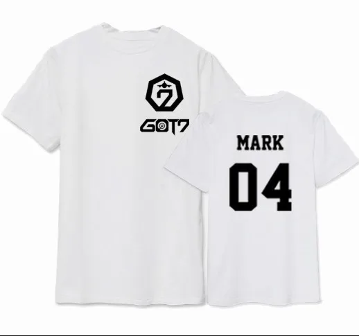 GOT7 JB Leisure Same Style Joker Korea Edition Loose Tshirt Top MH488 | Женская одежда
