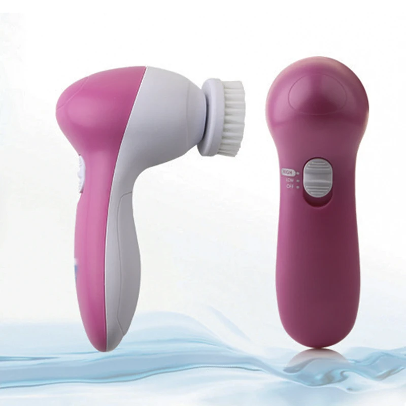 Pore Cleaner Body Cleaning Massage 5 in 1 Electric Wash Face Cleansing Machine Facial Mini Skin Beauty Massager Brush | Красота и