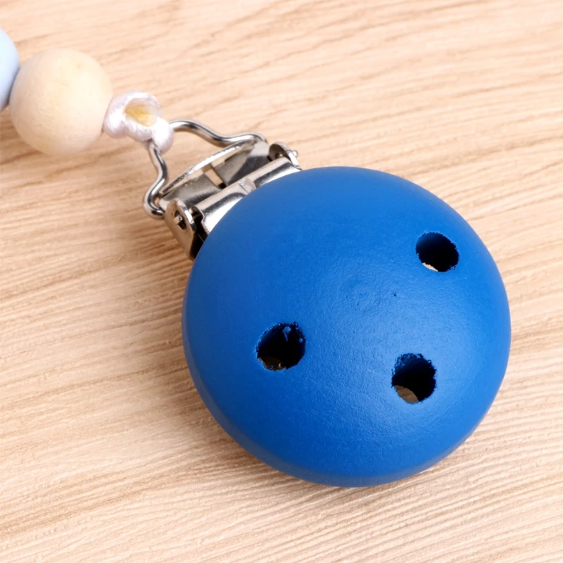 

Baby Silicone Teething Dummy Pacifier Clip Bead Infant Soother Nipple Strap Chain