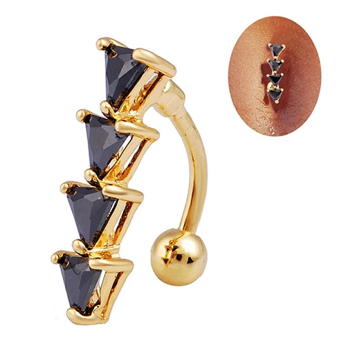 Горячий Секс Женщины Обратного Кристалл Горного Хрусталя Бар Живота Кольцо