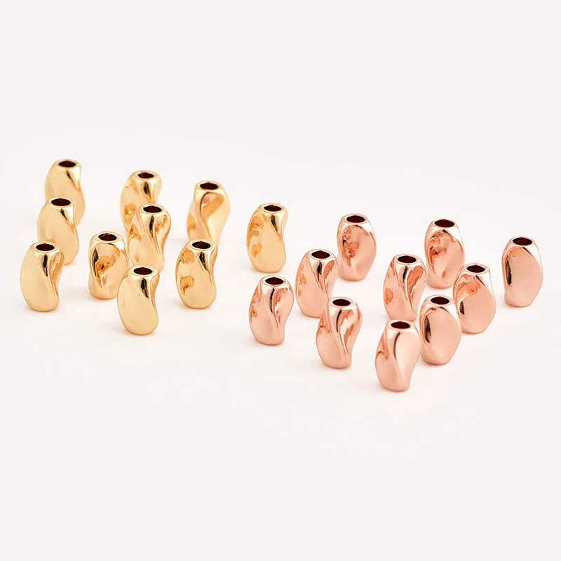 Позолоченные нестандартные бусины высокое качество без выцветания аллергии