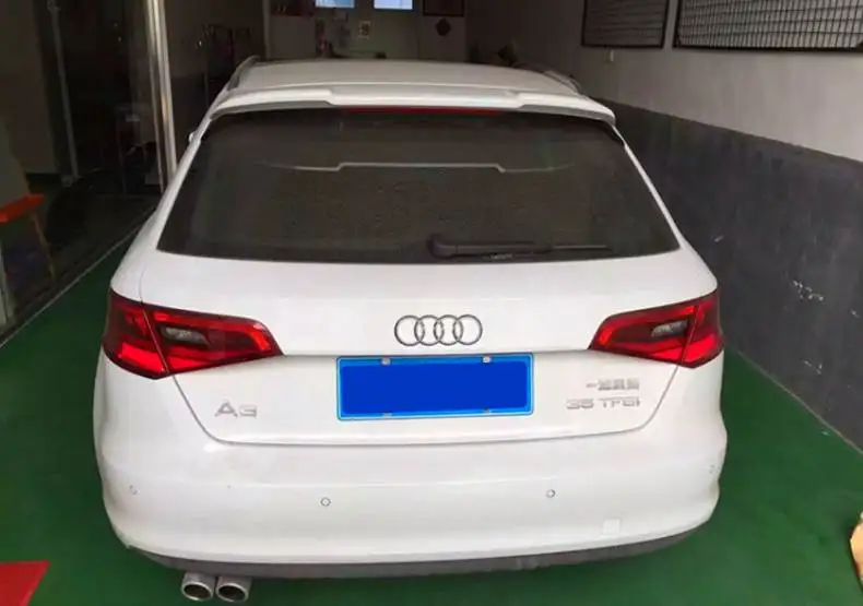 Для Audi A3 Хэтчбек спойлер ABS Материал заднее крыло автомобиля задний для 2012