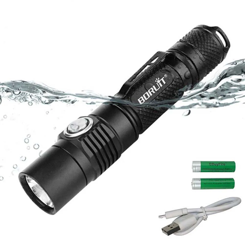 BC03 XP L2 светодиодный тактический фонарь 1400LM супер яркий фонарик USB Перезаряжаемый