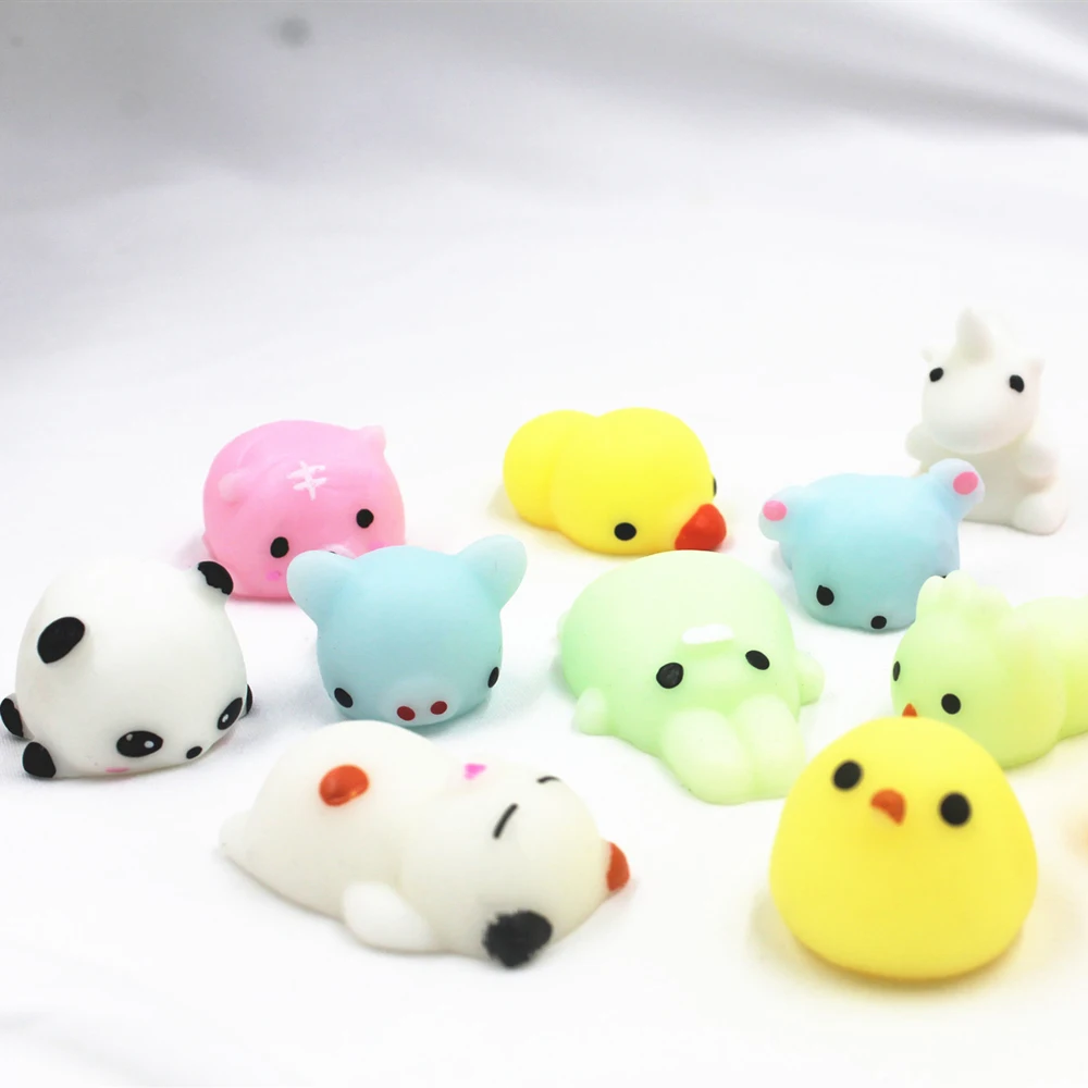 8 шт. Милая сжимаемая игрушка животное антистресс медленно растет целебное