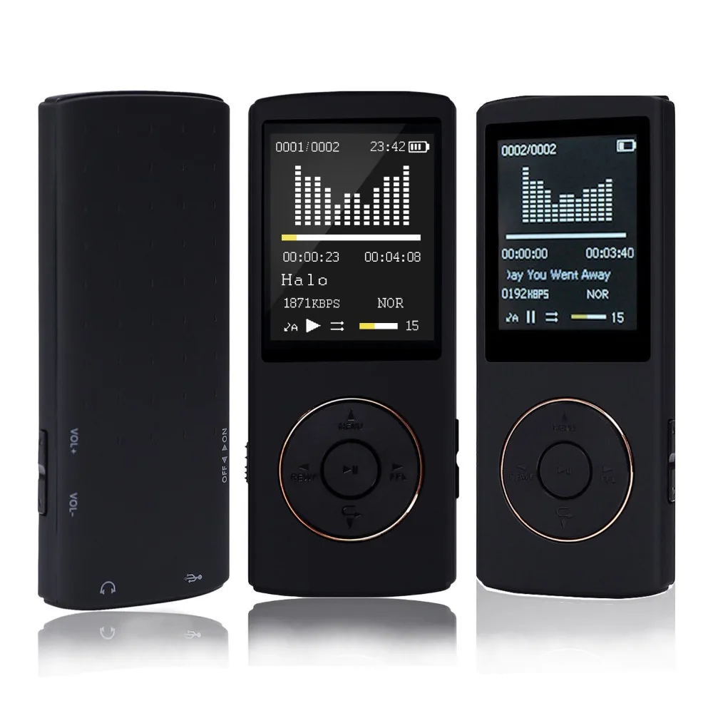 2017 8 ГБ 16 HiFi MP3 музыкальный плеер 45 часов воспроизведения FM Радио Mp3 с Регистраторы