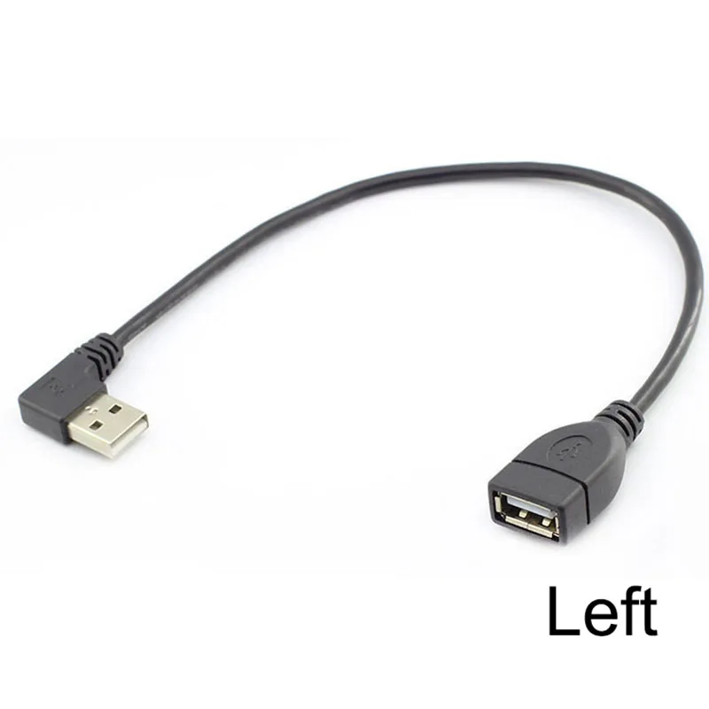 Удлинительные кабели с углом поворота вверх и вниз 25 см разъем USB типа A штекер от 2