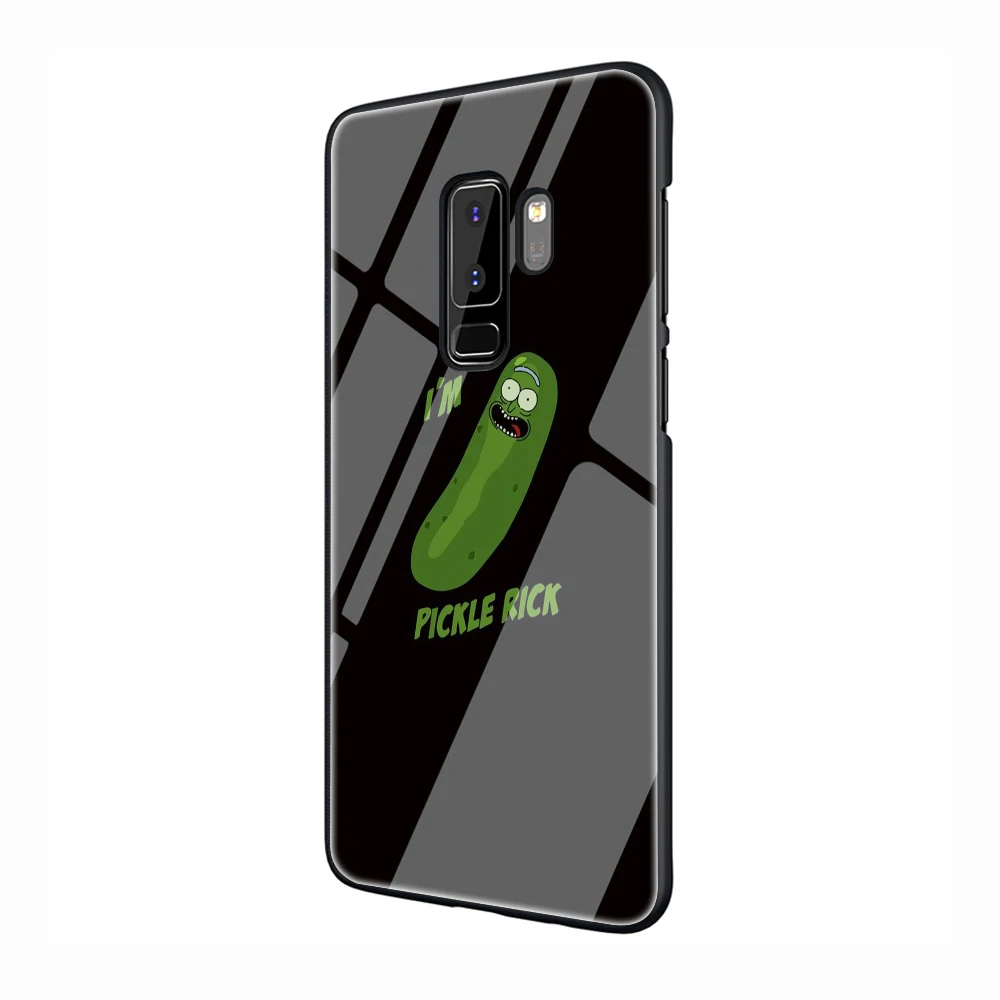 Чехол для телефона Rick and Morty pickle rick из закаленного стекла для samsung Galaxy S7 edge S8 9 10 Note 8 9 10 Plus A10 20 30 40 50 60 70 - Color: G2