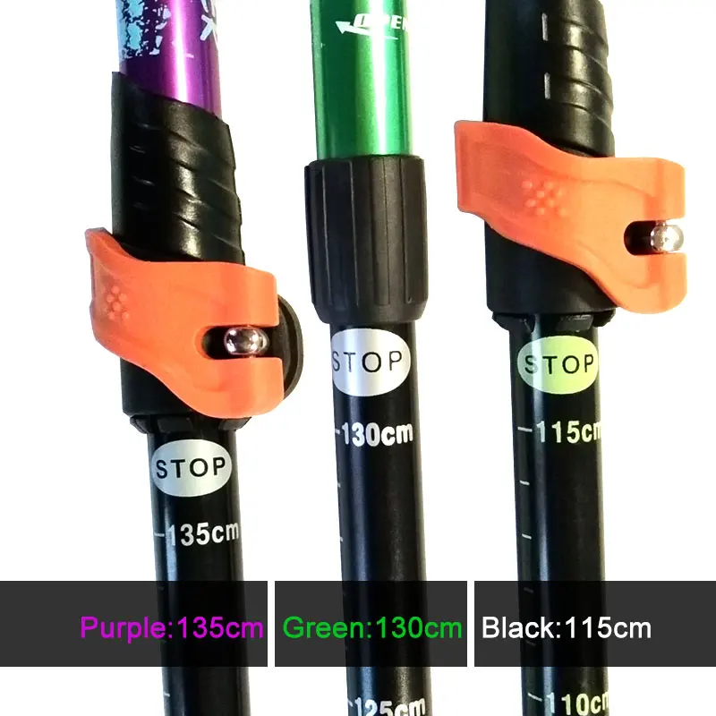 1 шт. телескопическая 4 секции Регулируемая походная трость Трость Костыль из