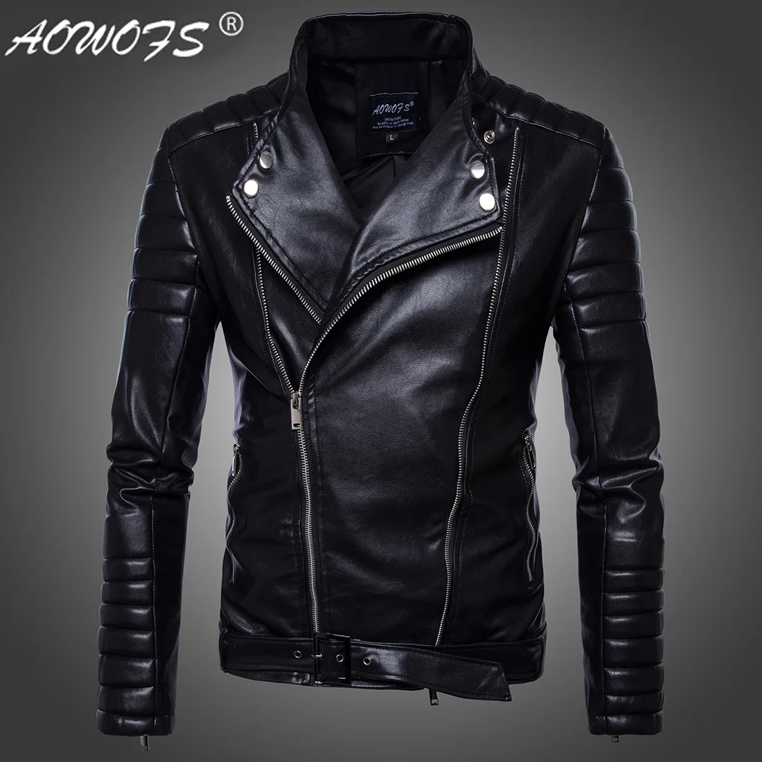 

[European regulations] Men's motorcycle leather jacket high-end Cali motorcycle jacket men's stylish personality jacket