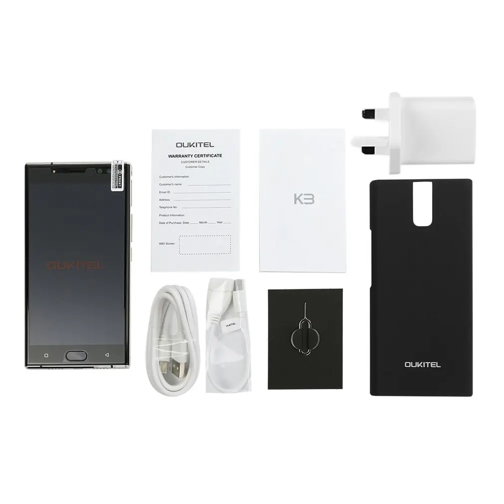Оригинальный Oukitel K3 mtk6750t восемь ядер 4G RAM 64g ROM 5 дюймов FHD Дисплей 6000 мАч 9V2A Quick Charge
