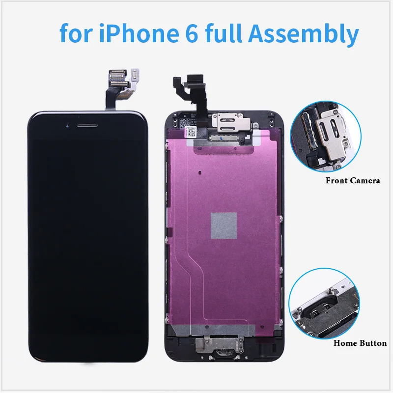 ЖК-экран качества AAAAA с комплектом в сборе для iPhone 5 5c сенсорный дигитайзер полный