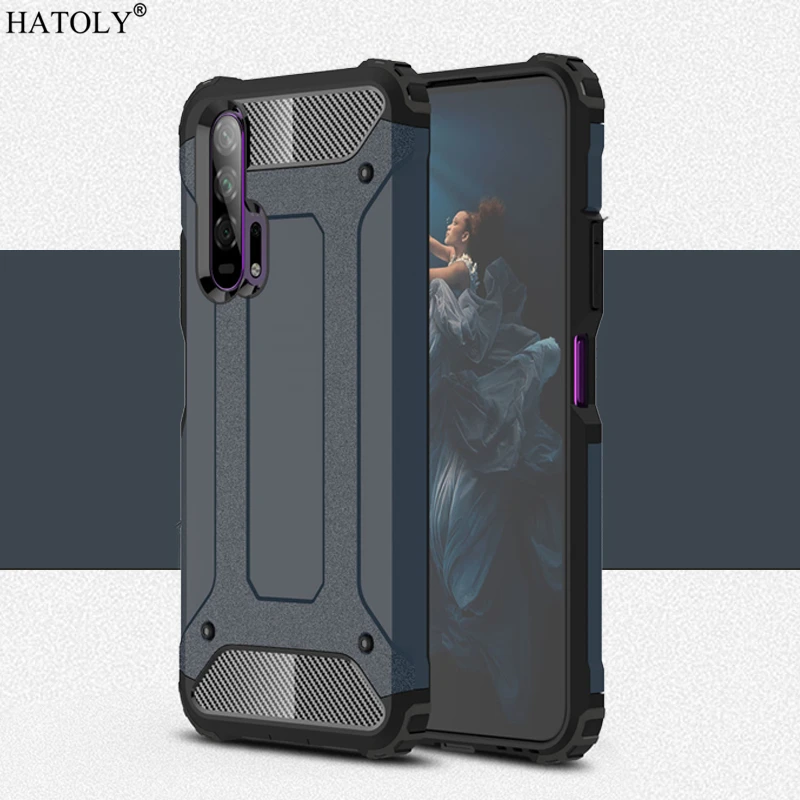 Чехол для Huawei Honor 20 Pro противоударный прочный армированный чехол бампер