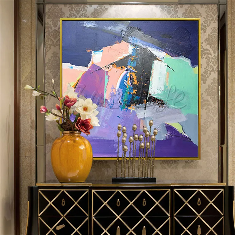 Настенные художественные картины ручная роспись холст маслом дешевые большие