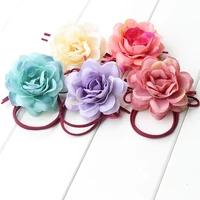 3 pcs lot high quality flower headpiece floral fascinator wedding bridal hair accessories prom party elastic hair rope