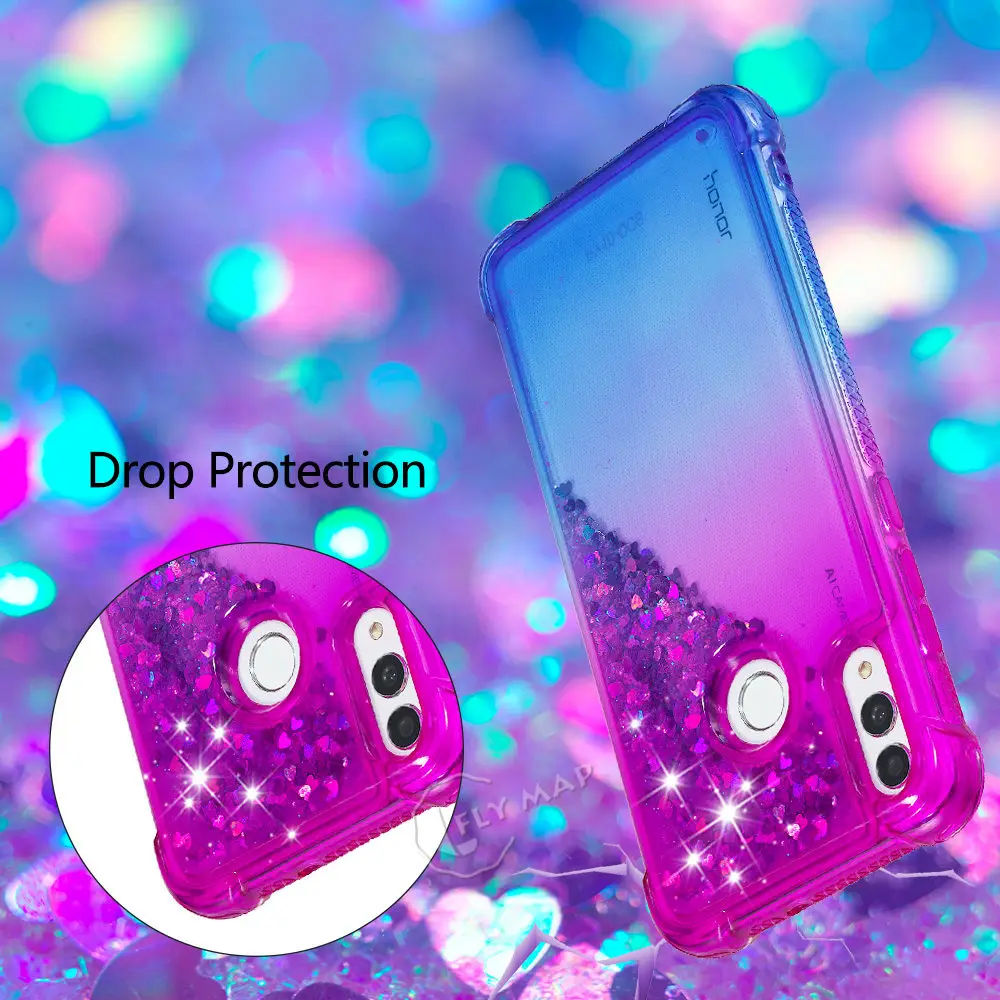 Чехол с зыбучим песком для Huawei Honor 10 Lite HRY L21 LX1 градиентный чехол телефона Honor10 HRY-LX1