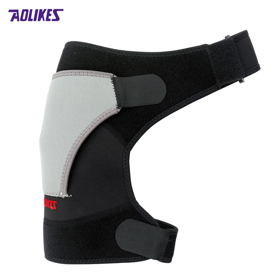 Регулируемый бандаж на правое плечо защитный рана боль поддержка плеч ремень для