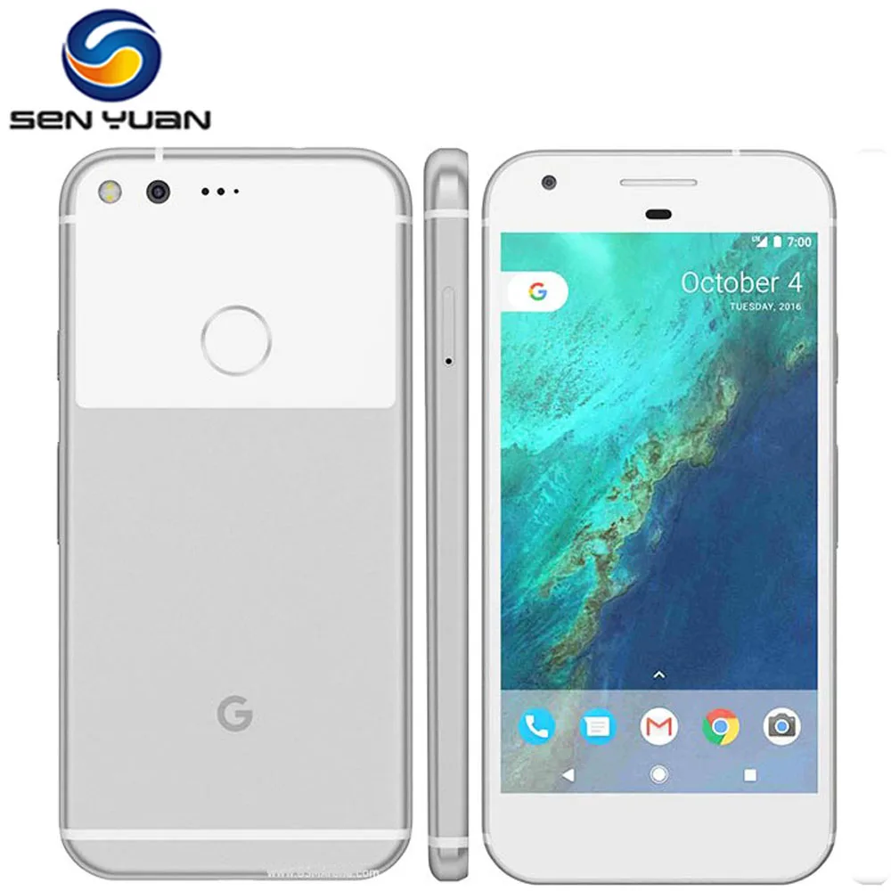Original Unlocked Google Pixel 5.0''/Pixel XL 5.5'' Quad Core Single sim 4G Android cellphone 4GB RAM 32GB ROM smartphone |