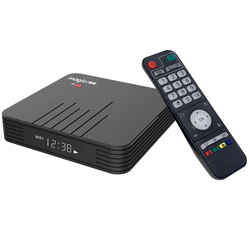 Magicsee N5 Max 4 ГБ/64 Гб ТВ приставка Android 9 0 2 г/5G двухдиапазонный Wi Fi Bluetooth Media Player 1000 м 8K