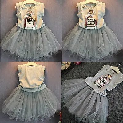 Summer Tutu Mini Cute Sleeveless Cotton Pageant Party Outwear High Quality Baby Kids Girls Dresses Infant Girl 2-7 Years | Детская