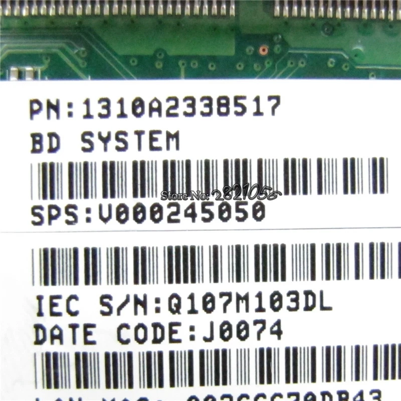 Материнская плата NOKOTION для ноутбука Toshiba Satellite L630 материнская V000245050 HM55 DDR3 HD5430