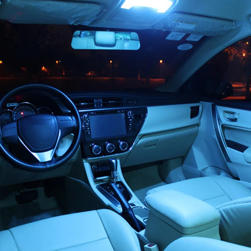 Shenlao 7X белые светодиодные с Canbus Автомобильный интерьер Комплект ламп для Hyundai Santa
