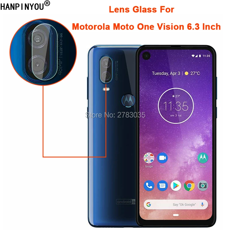 Для Motorola Moto One Vision 6 3 &quotПрозрачная ультра тонкая задняя камера защита объектива
