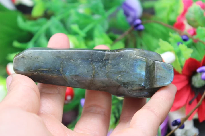 100 г натурального кварцевого хрустального камня длинная костяная трубка для