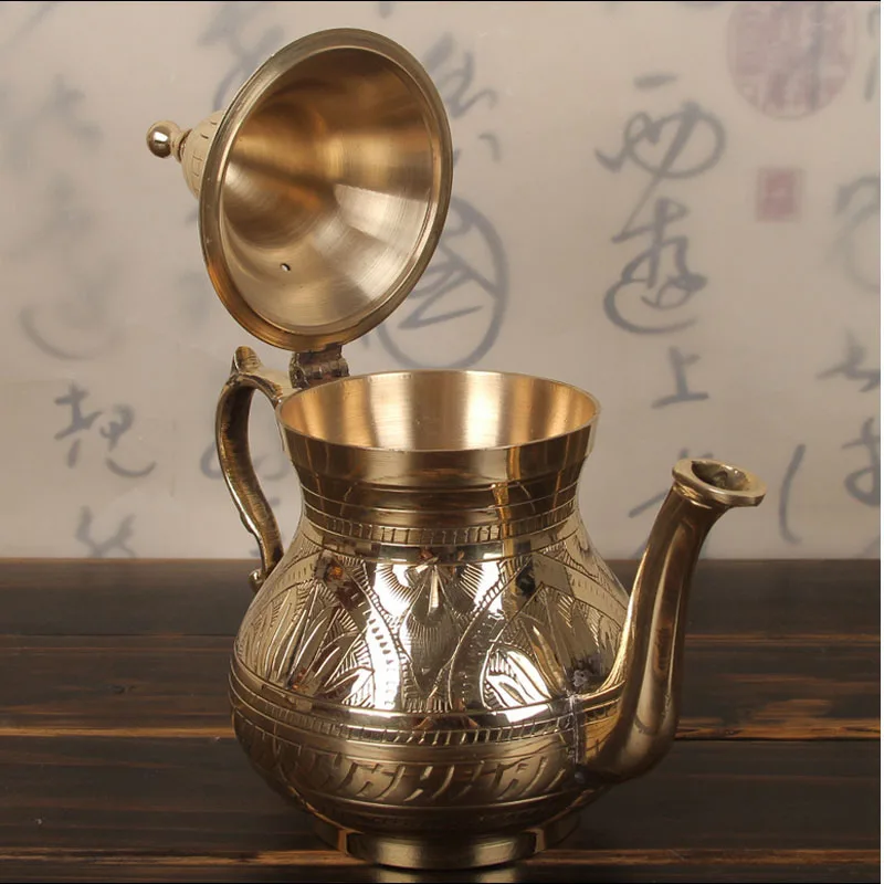 Чайный чайник tieguanyin пуэр Жасмин Лунцзин, зеленый чай, посуда, чайные горшки, антикварные китайские медные чайные горшки, пуэр, чайный горшок, водяной горшок
