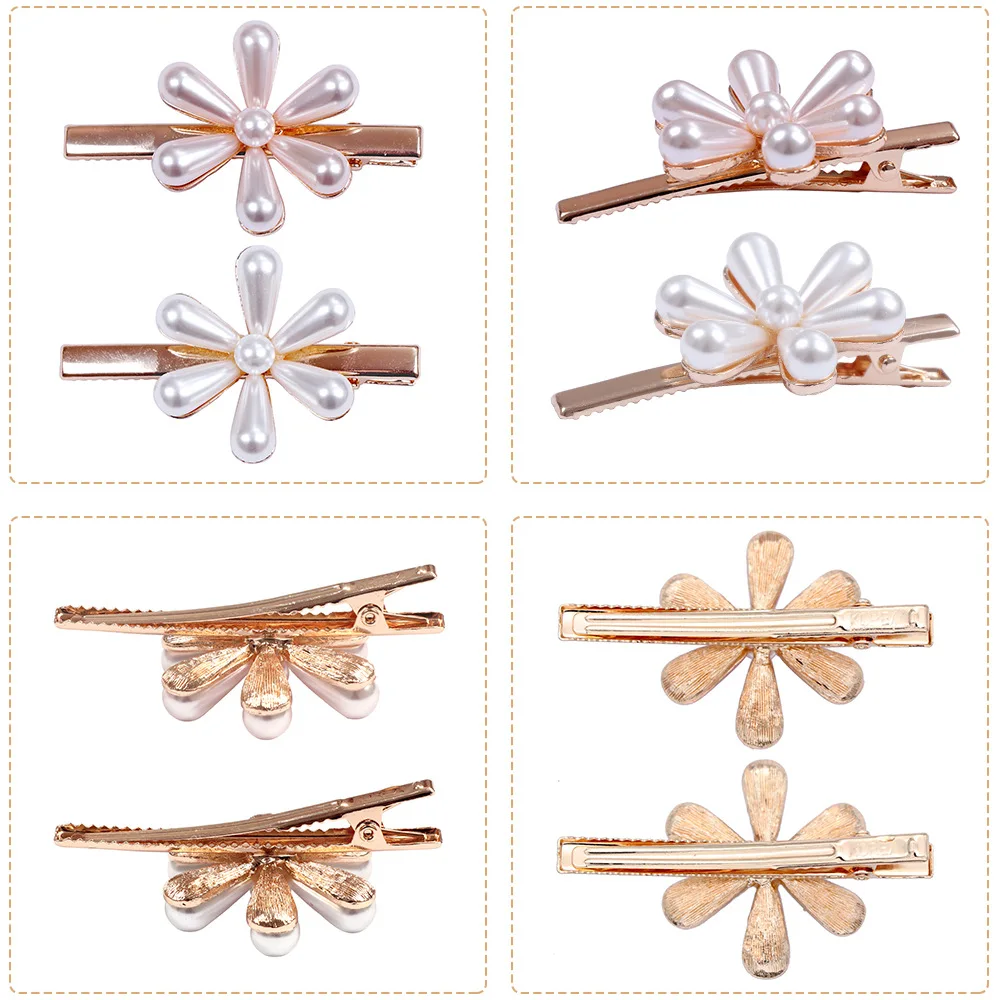 Kenica Fashion Pearl Hair Clip for Women Elegant Korean Design Snap Barrette Stick Hairpin Styling Accessories | Красота и здоровье