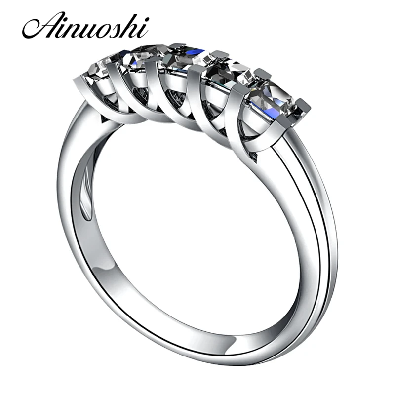 Женское Обручальное Кольцо AINUOSHI обручальное кольцо принцессы из стерлингового
