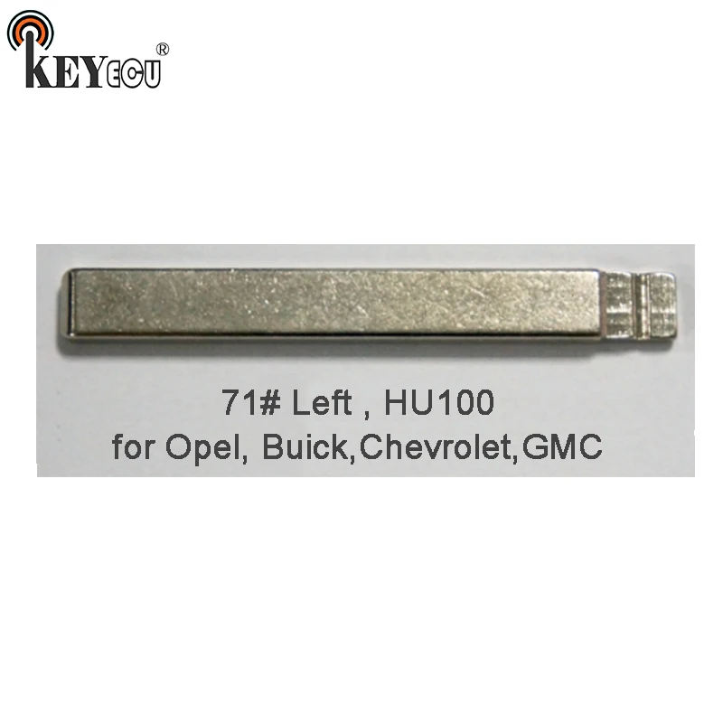 

KEYECU 25x KEYDIY Universal Remotes Flip Key Blade 71# Left , HU100 for Opel, for Buick, for Chevrolet, for GMC