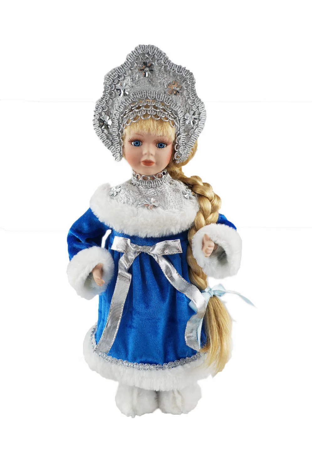 Куклы Procelain 30 см Снежная девочка для Рождественского украшения синий Русский