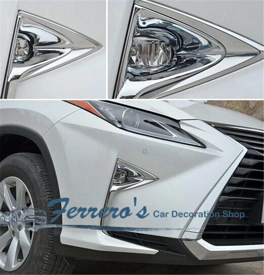 

Для 2016 Lexus RX автомобильный Стайлинг передняя противотуманная фара щит украшение блестки автомобильные аксессуары 2 шт. высокое качество