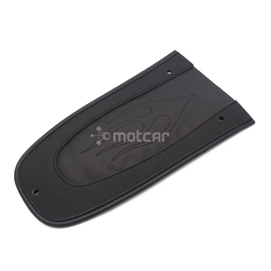 Motorcycle Rear Fender Flame Black PU Leather Bib Cushion Solo Seat Cover For Harley Sportster XL 883 1200 2004-2016 |
