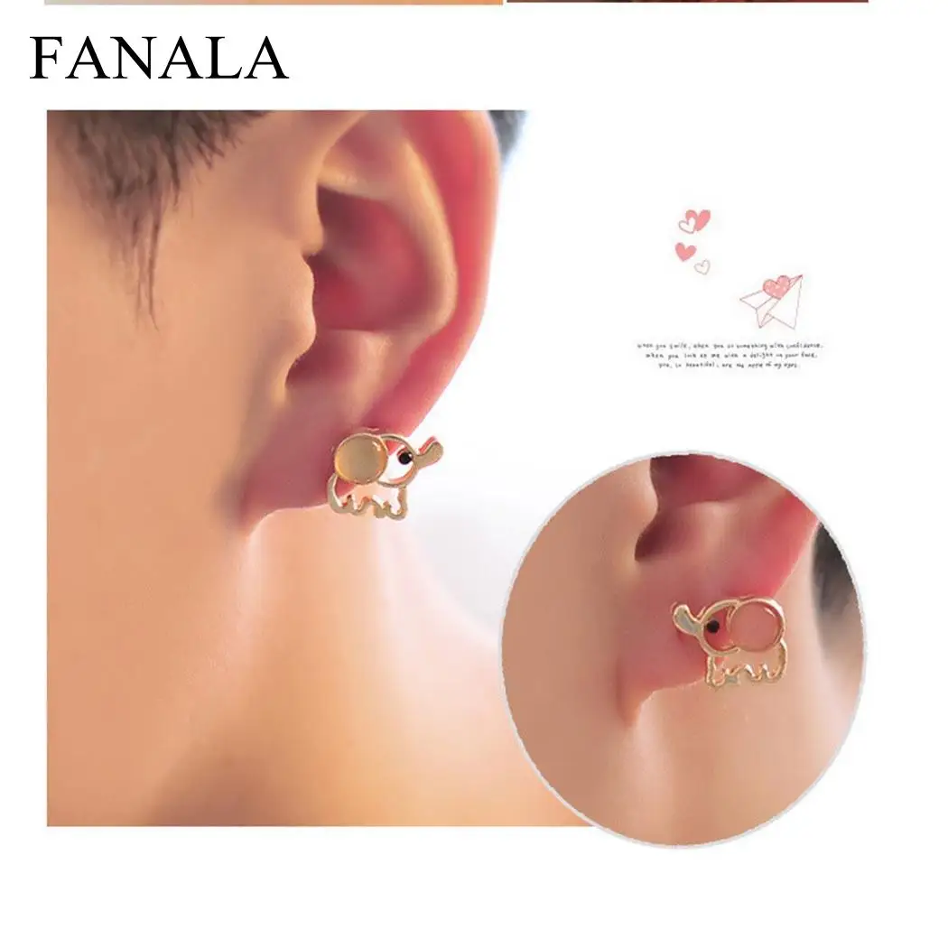 Ear Elegant 1 Earring Earrings Women Pair Alloy Rhinestone Stud |