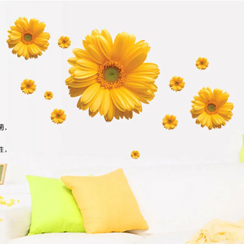 Бесплатная доставка 1 комплект желтые цветы декоративные комбинированные