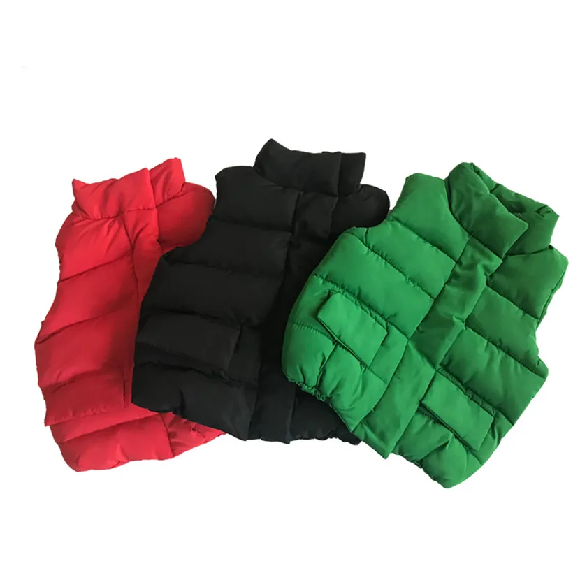 Autumn Winter 2018 Boys Girls Vest Jacket cotton vest Kid Cotton Waistcoat baby Solid Single Breasted Red Black Hot C86306A | Детская