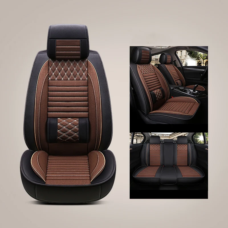 Сиденья для toyota land cruiser 100 120 200 lc200 mark 2 prado 120 150 premio prius 20 30 rav4 venza - Название цвета: Coffee bz