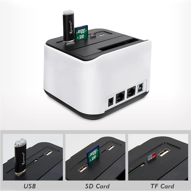 HDD WiFi Docking Station 1 bay Max 8TB Hard Disk Wireless Control App For Android Ios Support 2.5'' 3.5 SATA Hard Disk USB3.0