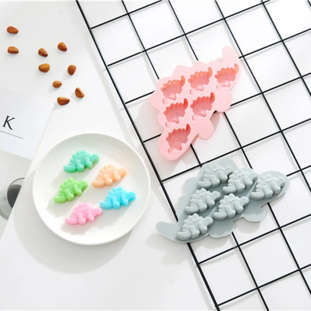 6 Сетка мультфильм динозавра силиконовые формы 3D DIY сахар конфеты ремесло помадка