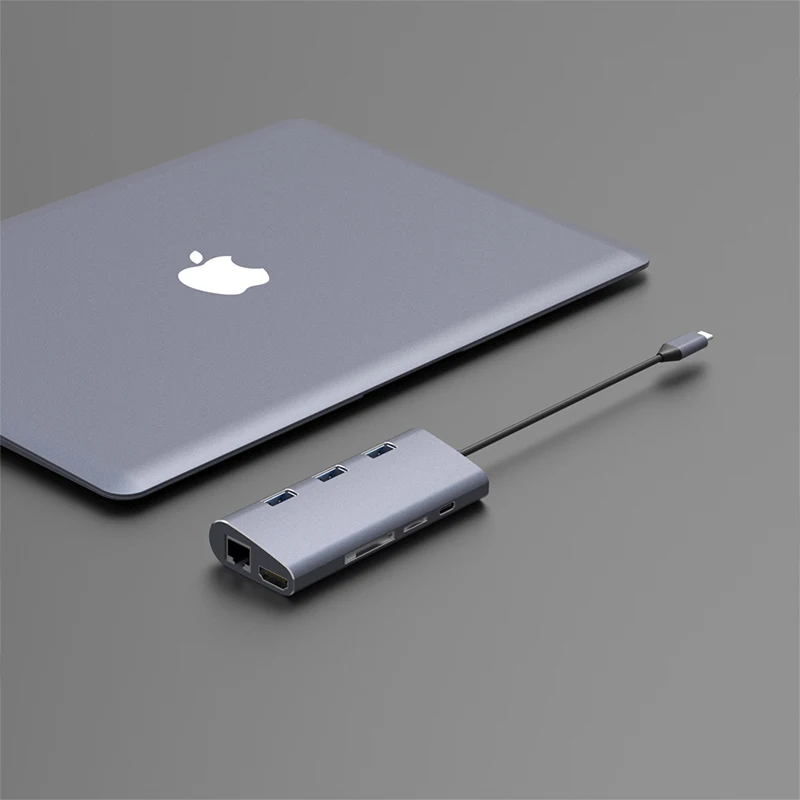 Тип usb C 4 k HDMI Gigabit Ethernet RJ45 Тип usb C USB 3,0 SD TF Card Reader PD разветвитель адаптер для ноутбука MacBook Air Pro