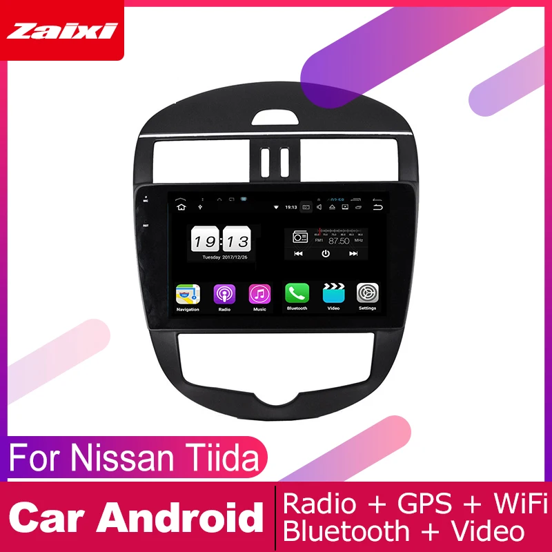 

Автомобильный мультимедийный плеер для Nissan Tiida C12 Pulsar 2011 ~ 2019, GPS навигационная система, HD экран, радио, стерео